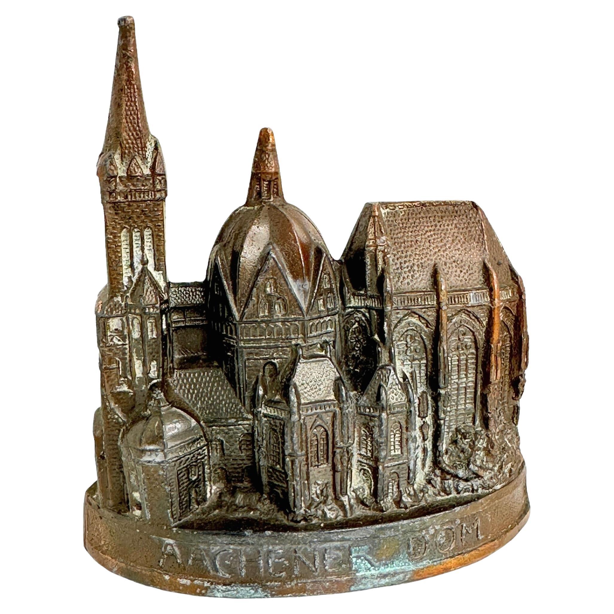 Architektonisches Modell der Aachen-Kathedrale Souvenir-Gebäude, Aachen, Deutschland, 1930er Jahre