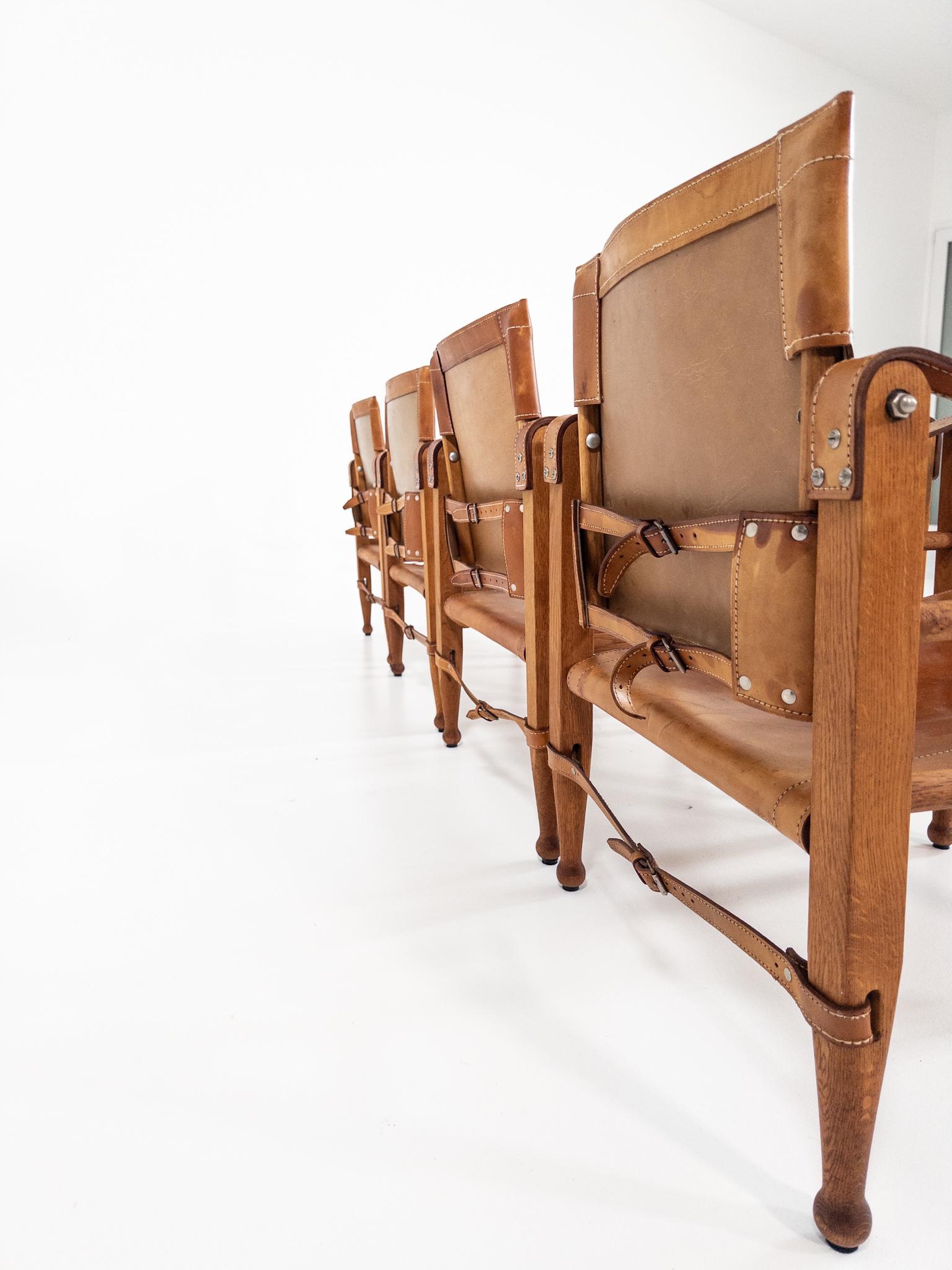 Aage Bruun & Søn - Chaises Safari, Danemark, années 1960 en vente 3