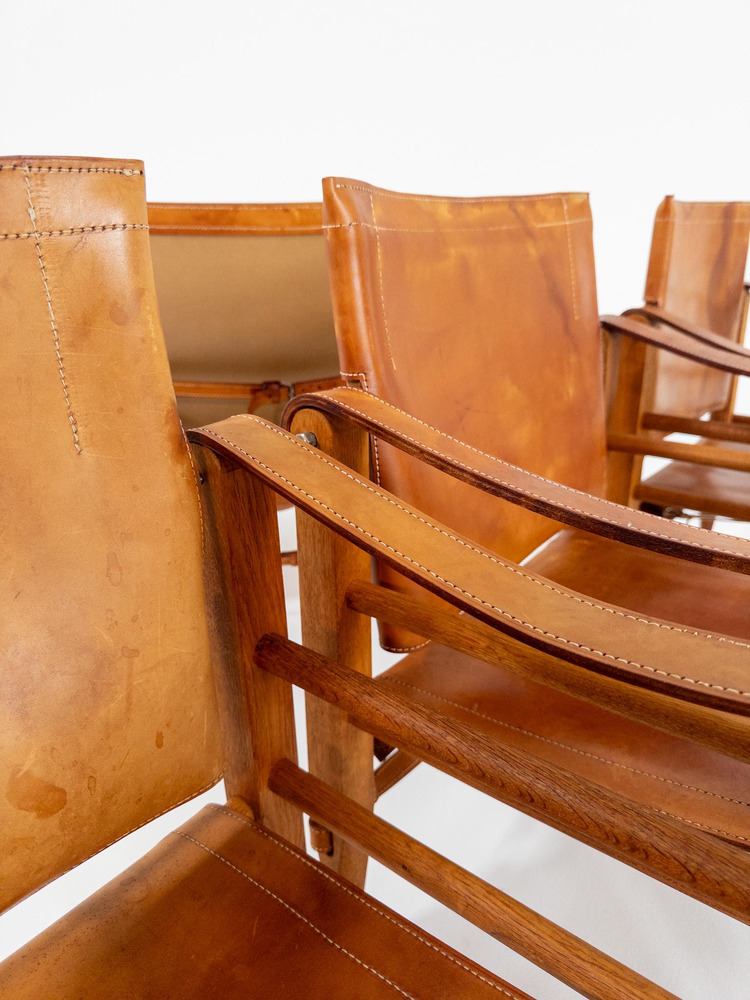 Aage Bruun & Søn - Chaises Safari, Danemark, années 1960 en vente 5