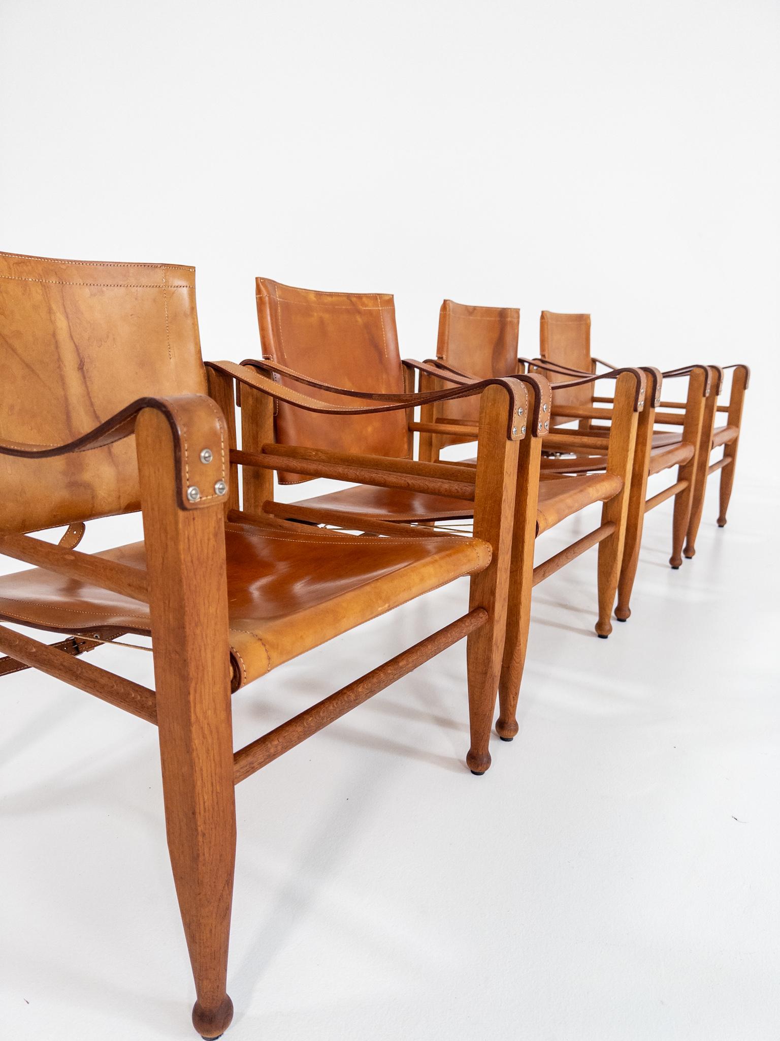 Aage Bruun & Søn - Chaises Safari, Danemark, années 1960 Bon état - En vente à Staffanstorp, SE