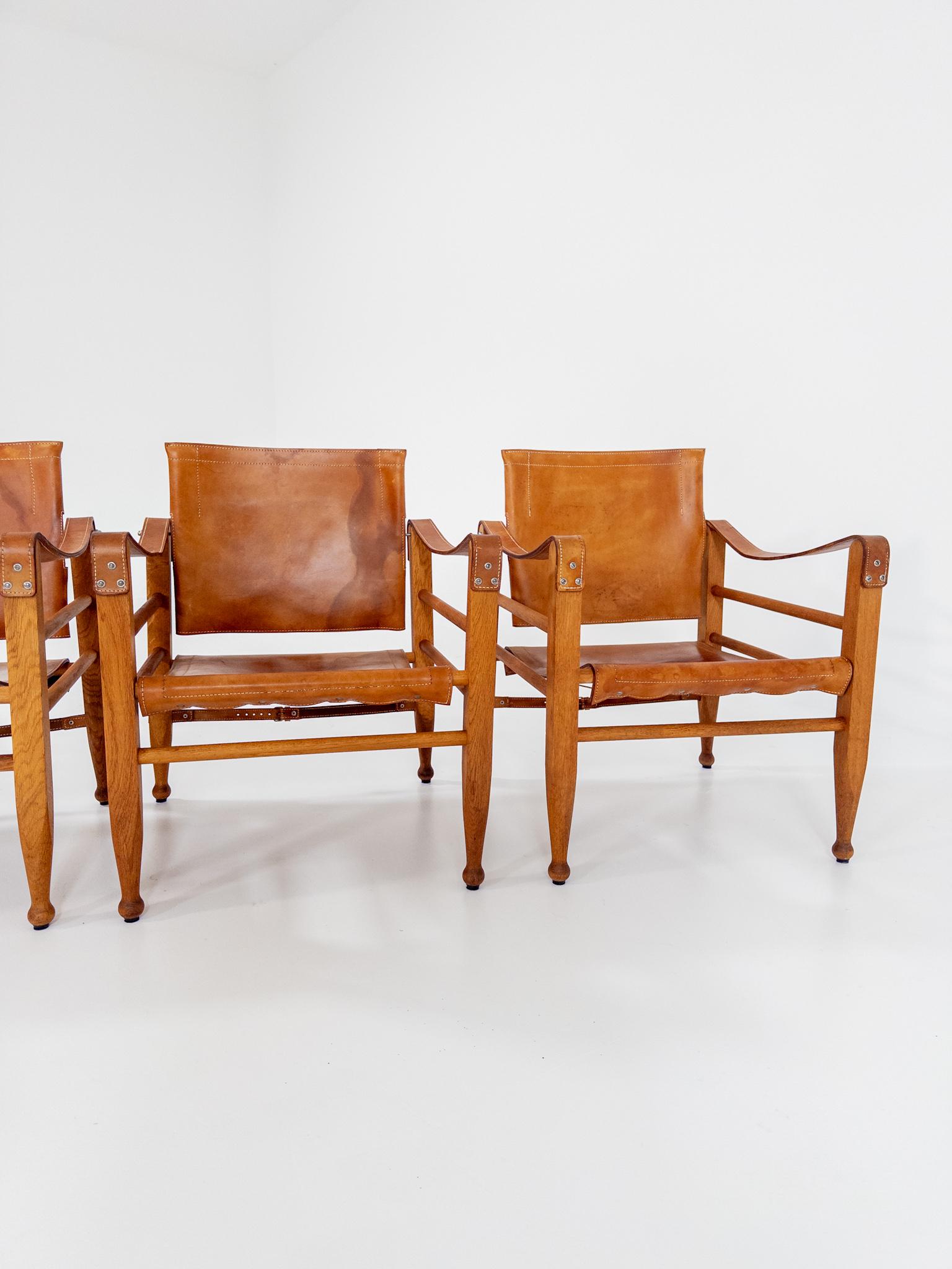 Aage Bruun & Søn - Chaises Safari, Danemark, années 1960 en vente 1