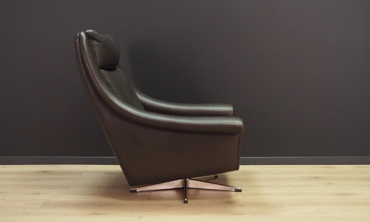 Other Aage Christensen Armchair Brown Leather 1970s Vintage For Sale