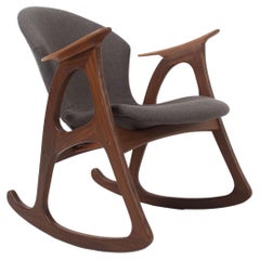 Vintage Aage Christiansen Rocking Chair for Erhardsen & Andersen, Denmark 1960s