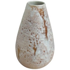 Aage & Kasper Würtz One-Off Conical Vase White & Peach Pink Glaze