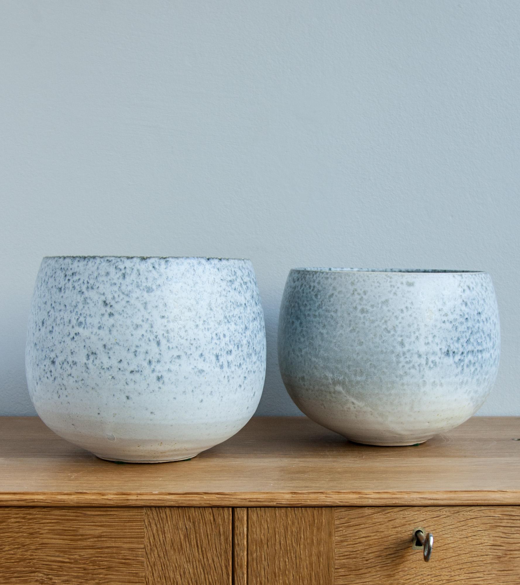 Danish Aage & Kasper Würtz One Off Small Vase Stone Blue Glaze #2