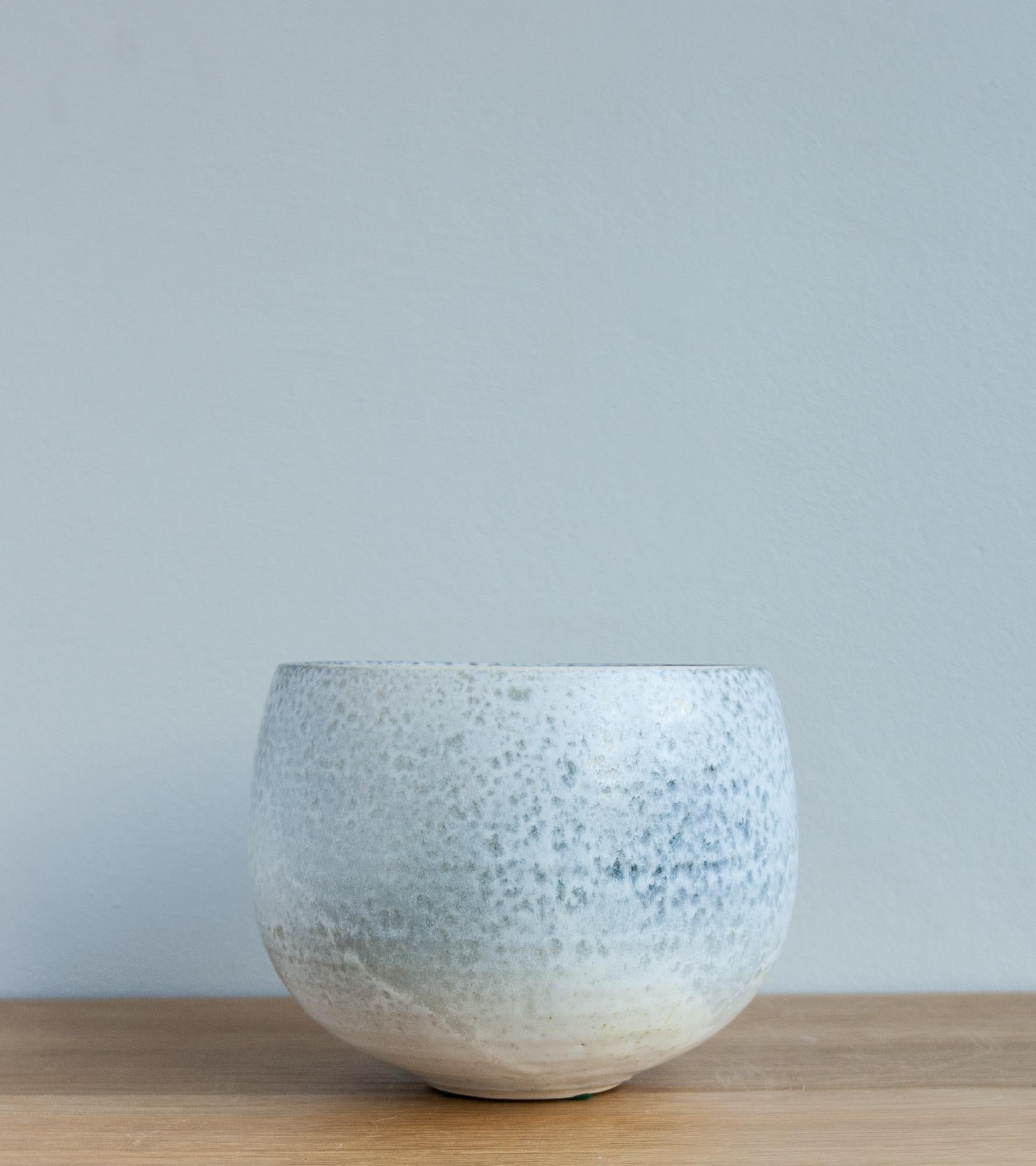 Aage & Kasper Würtz One Off Small Vase Stone Blue Glaze #2 In Excellent Condition In London, GB