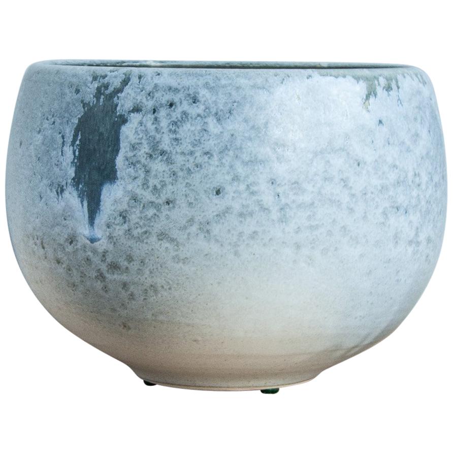 Aage & Kasper Würtz One Off Small Vase White & Soft Blue Glaze