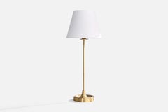 Aage Petersen, Table Lamp, Brass, Denmark, 1970s