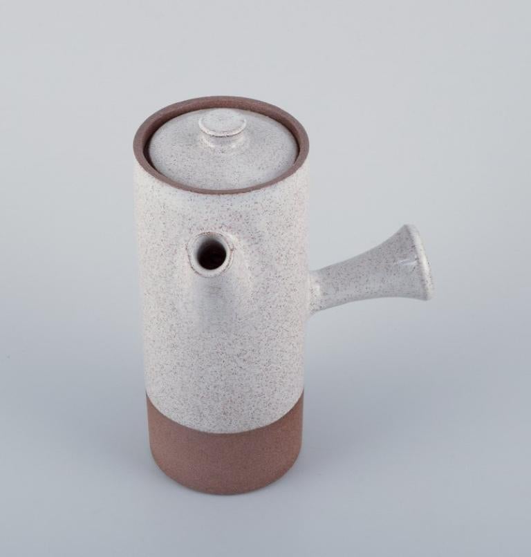 Danese Aage Rasmus Selsbo, artista danese della ceramica. Teiera e caffettiera in gres in vendita