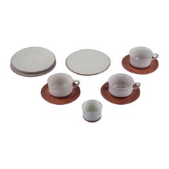 Aage Rasmus Selsbo, Danish ceramic artist. Three-piece coffee service