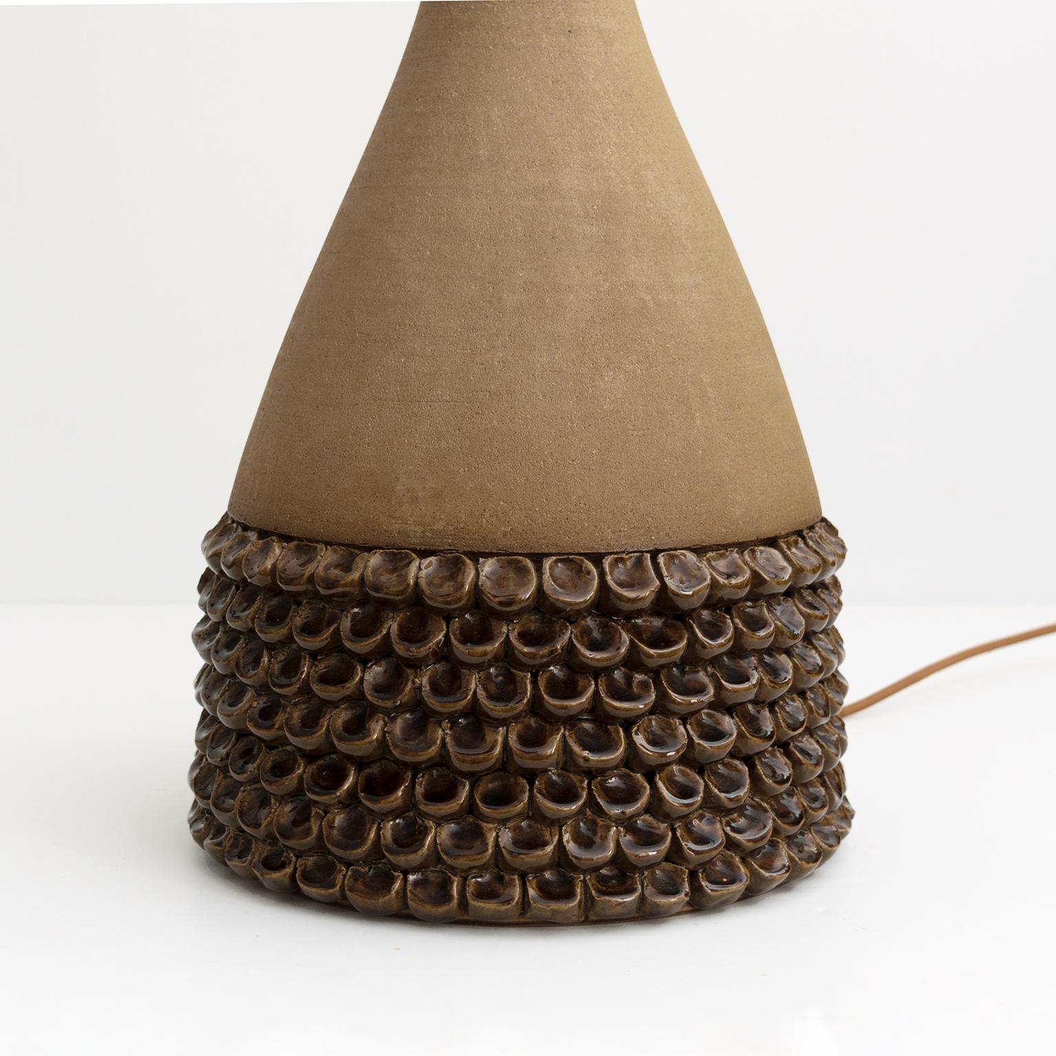 Großes Paar Keramiklampen von Aage Rasmus Selsbo, Studio Selsbo Keramik, Dänemark im Angebot 1