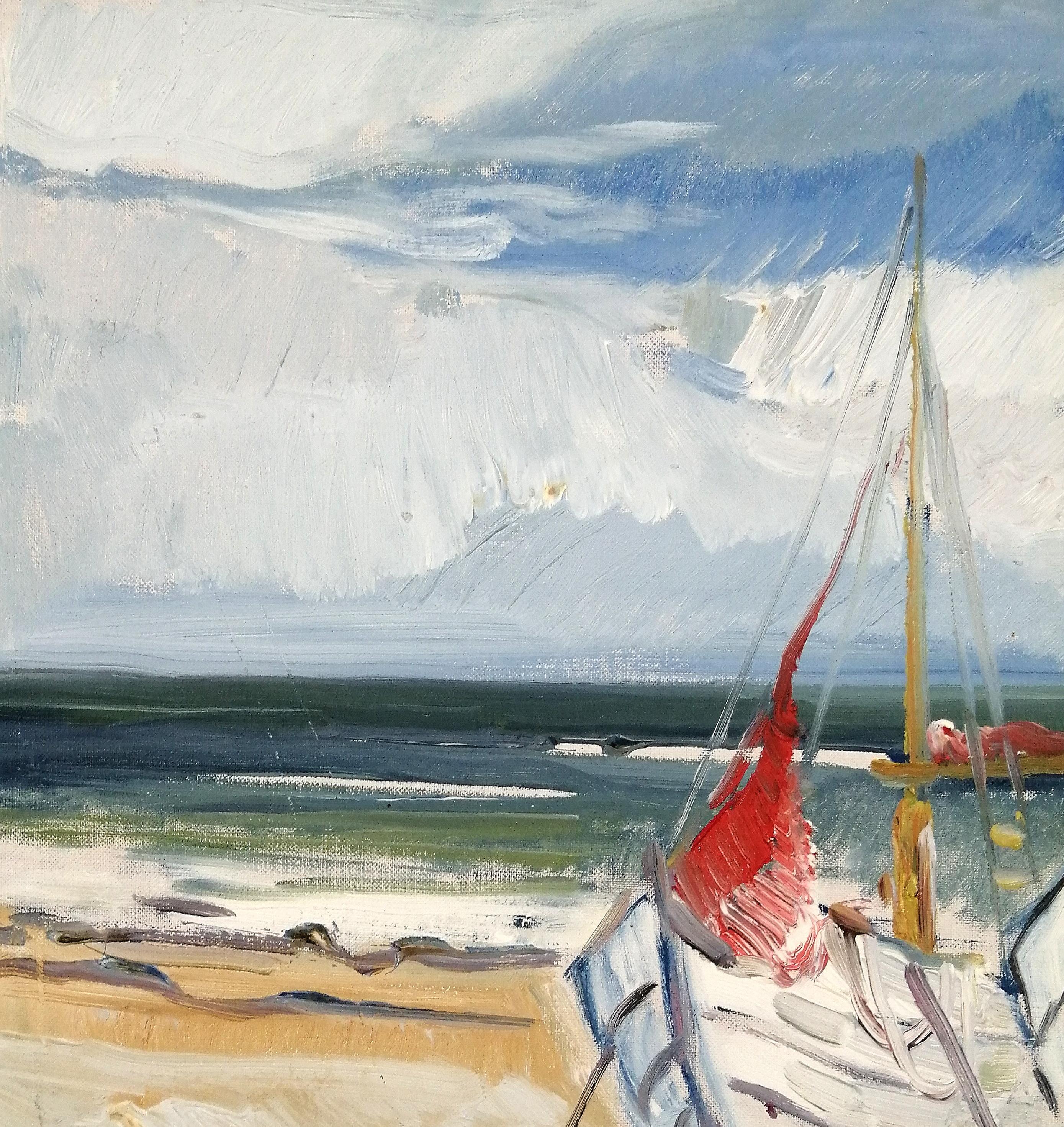 Schöne große Mitte des 20. Jahrhunderts dänischen Öl auf Leinwand von Aage Strand. Signiert mit Initialen unten rechts.

Aage Strand (Dänisch, 1910-1974) 

Maler Aage Strand, geboren am 20. Juni 1910 in Logator. Medlen von M.K.S. und der