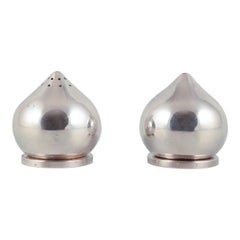 Aage Weimar, Denmark.  Pair of modernist salt and pepper shakers.