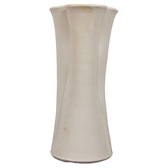 Aage Würtz Danish Mid-Century White Organic Lobed Porcelain Vase