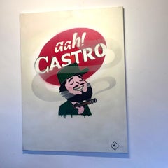 Aah! Castro! Street Art Stencil By Flood The Valley