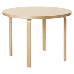 Aalto Table Round 90A in Birch by Alvar Aalto & Artek