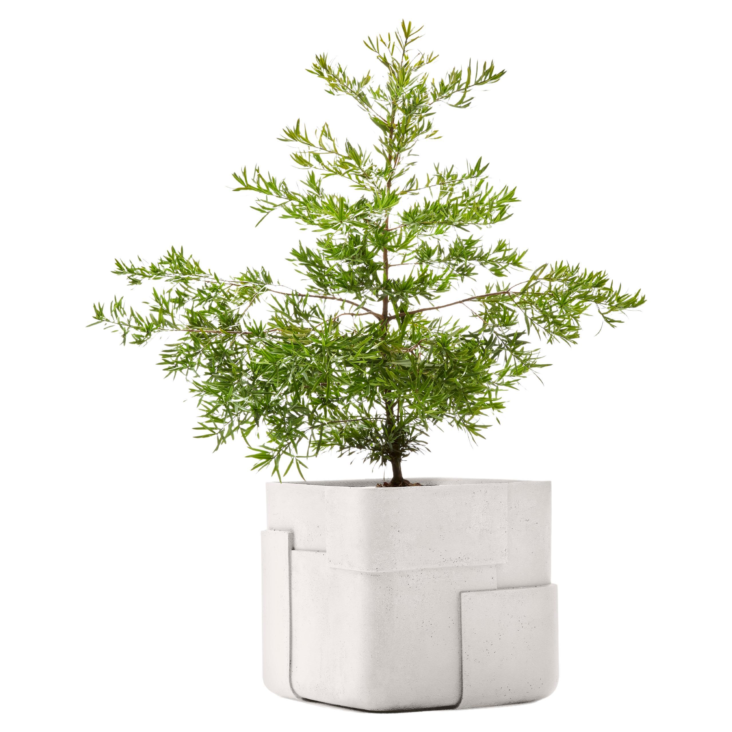 Jardinera Aarde Cuadrada Blanca by Indigenus