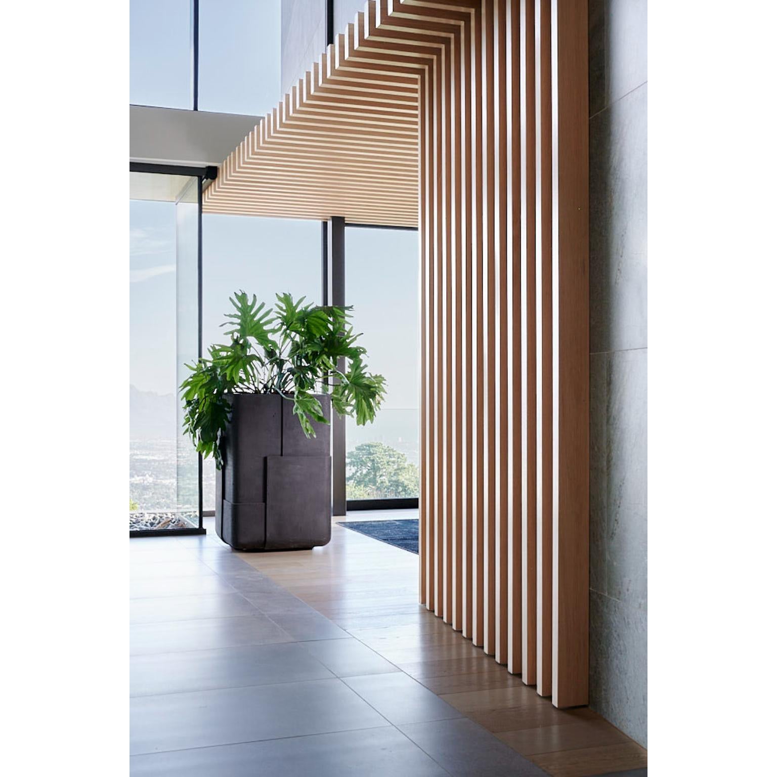 Contemporary Aarde Tall Grey Planter by Indigenus For Sale