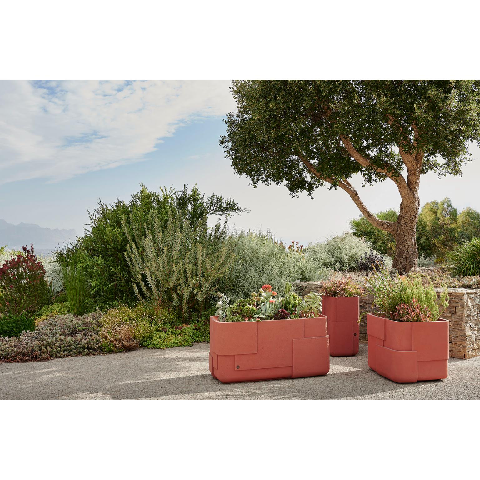 Stone Aarde Tall XS Grey Planter by Indigenus For Sale