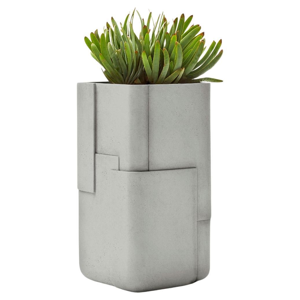 Aarde Tall XS Grey Planter by Indigenus