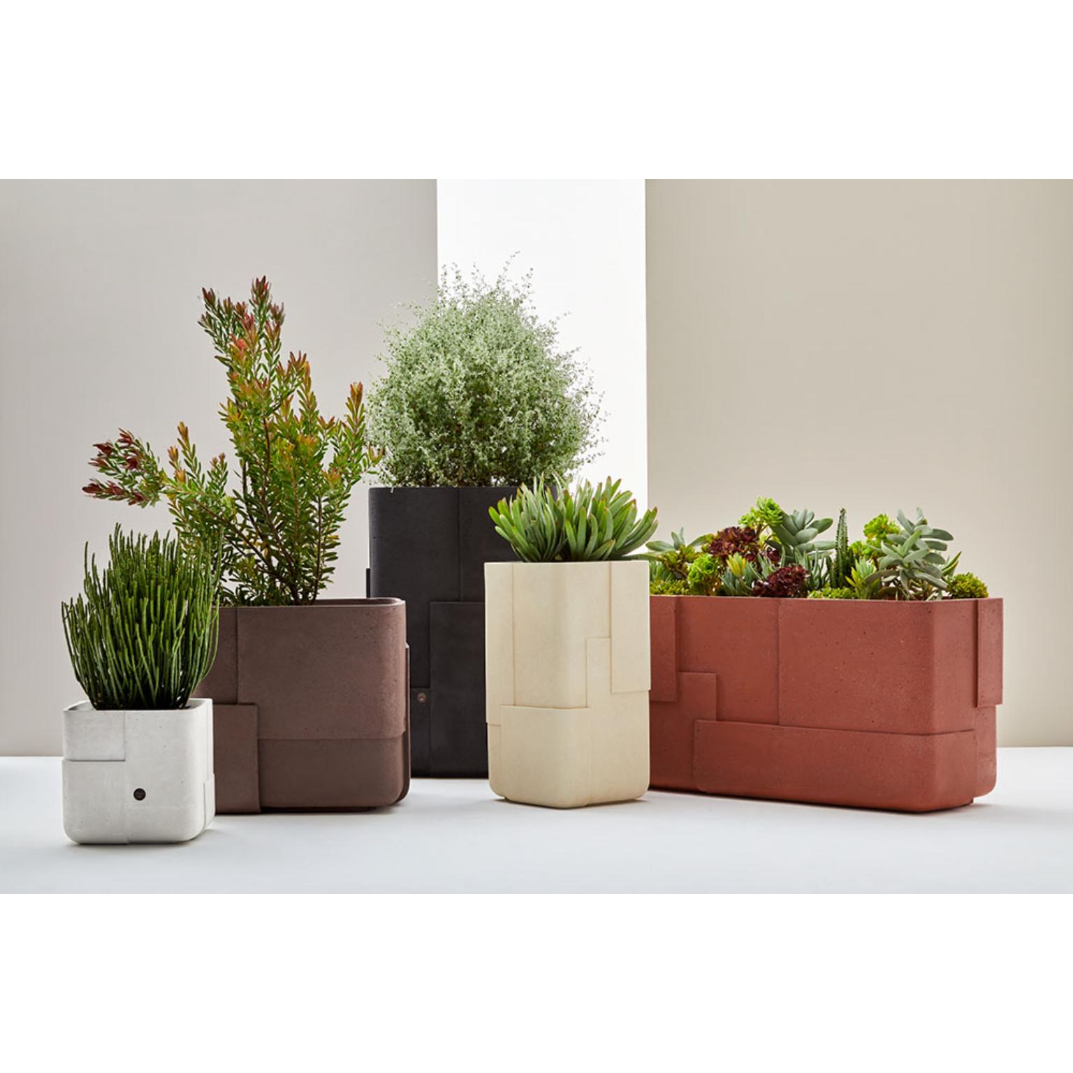 Aarde Tall XS Sandstone Planter by Indigenus For Sale 4
