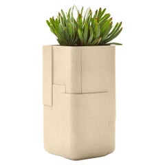 Aarde Tall XS Sandstone Planter by Indigenus
