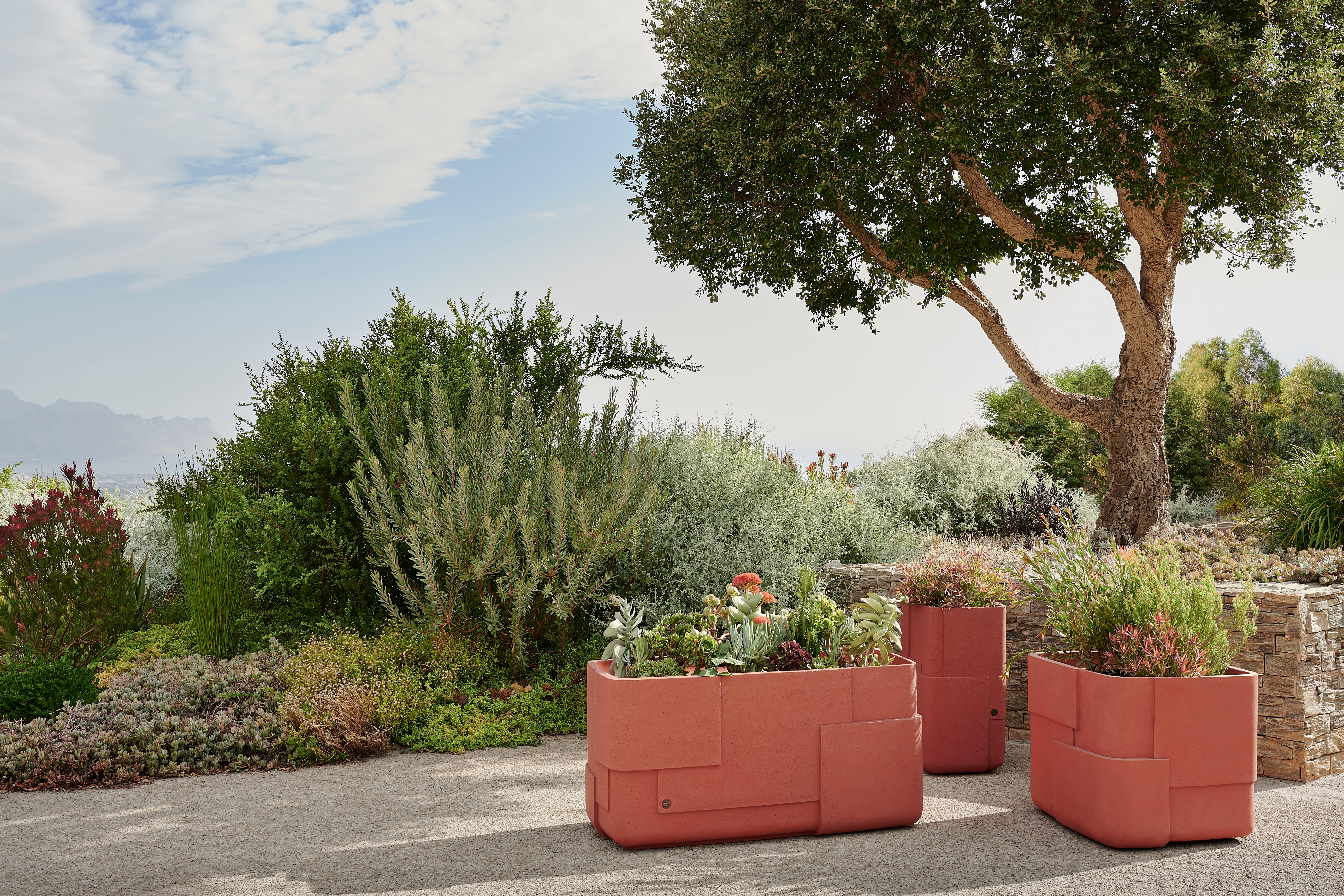 Autre Aarde Trough Brown Planter par Indigenus en vente