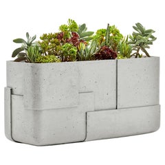 Aarde Trough Grey Planter by Indigenus