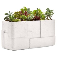 Fioriera Aarde Trough White di Indigenus