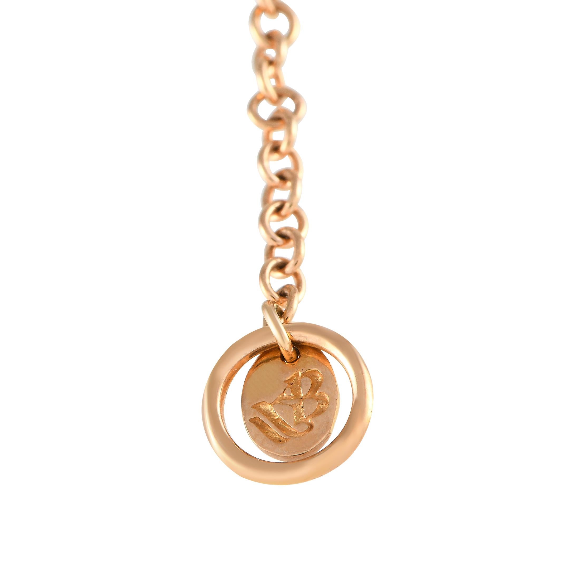 Round Cut Aaron Basha 18K Gold Diamond Enamel Purple Flower Charm Pendant AB1919-111824 For Sale