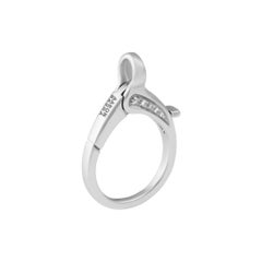 Aaron Basha 18K White Gold 0.25ctw Clasp Pendant