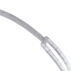 Aaron Basha 18K White Gold 13.25ct Black and White Diamond Choker Necklace