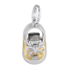 Aaron Basha 18K White Gold Saddle Shoe Charm