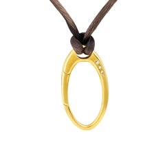 Aaron Basha Collier en or jaune 18 carats