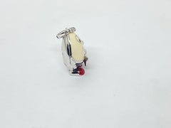 Aaron Basha 18kt White Gold Humpty Dumpty Pendant