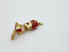 Aaron Basha Pendentif garçon rouge en or jaune 18kt