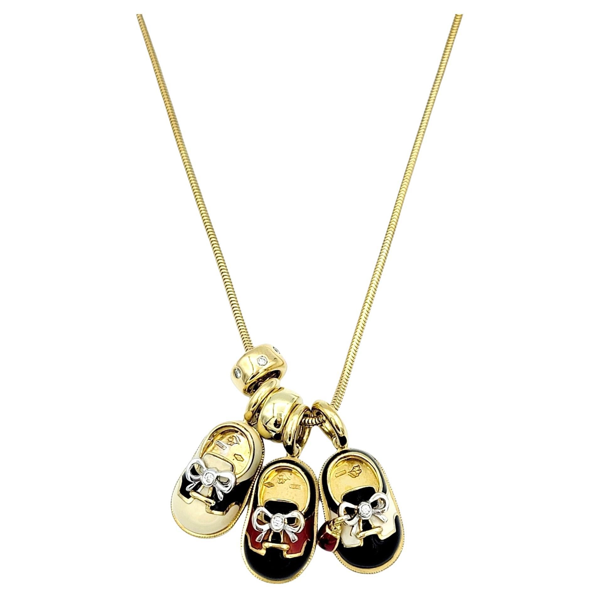 baby shoe necklace
