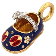 Aaron Basha Lady Bug Mary Jane with Diamonds Aaron Basha Lady Bug Mary Jane with Diamonds