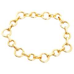 Aaron Basha Open Link Charm Bracelet