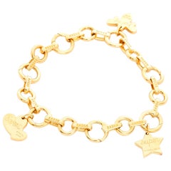 Aaron Basha Open Link Charm Bracelet with Tiffany & Co. Charms