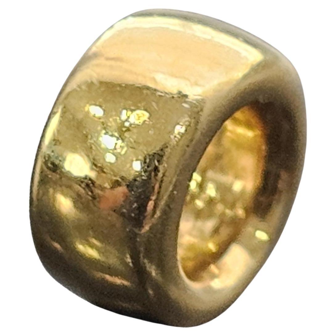 Aaron Basha Slide Charm Spacer Rondel 18k Yellow Gold 2.8g