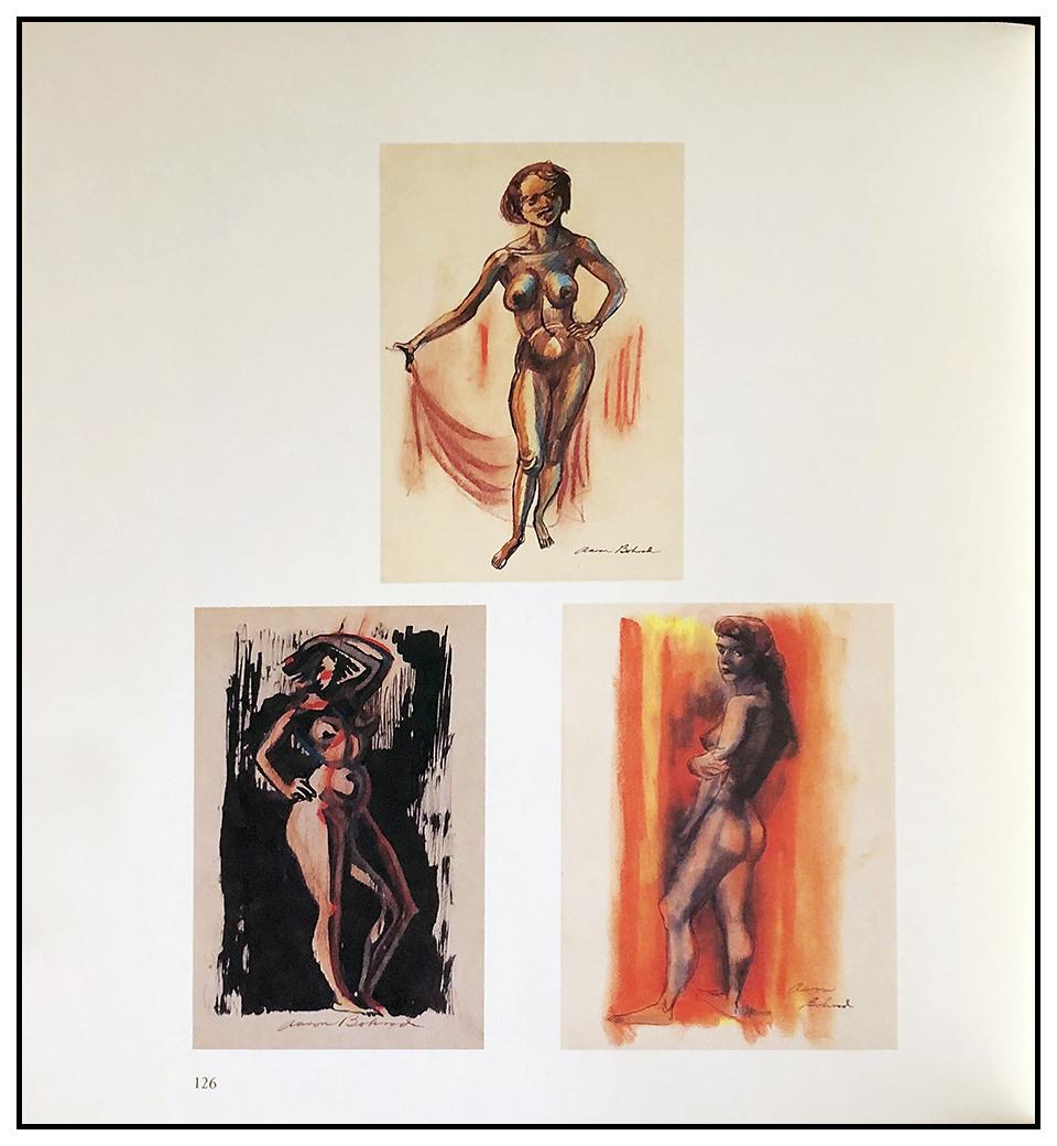 Aaron Bohrod Original Painting Signed Nude Female Nude Illustration Pastel Art For Sale 4