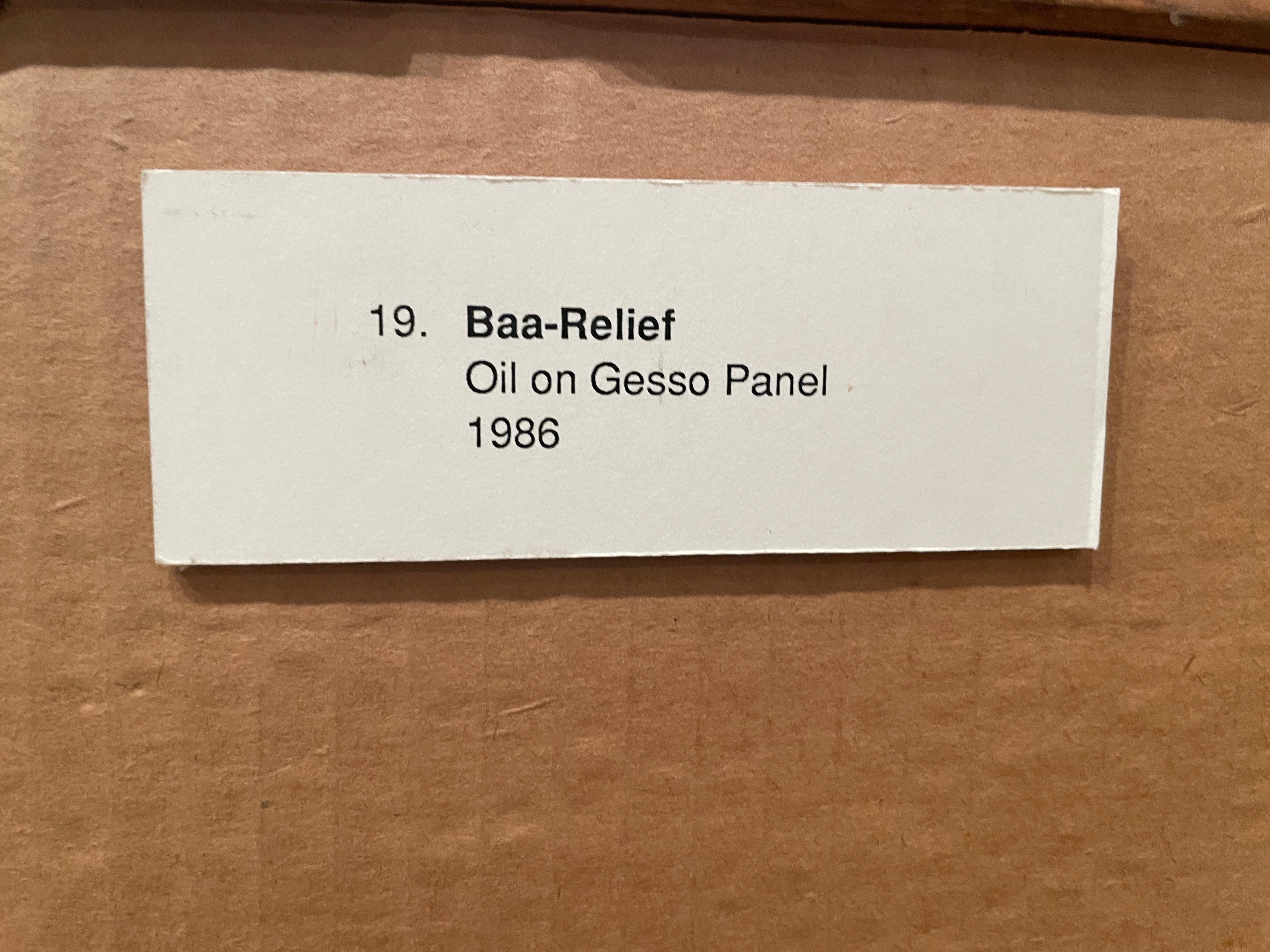 „Baa-Relief“ Aaron Bohrod, Pun Humor, magischer Realismus, Schafe, Lamm im Angebot 6