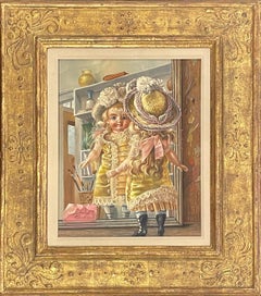 "Doll in Mirror, " Aaron Bohrod, Trompe L'oeil Still Life, WPA Wisconsin Artist