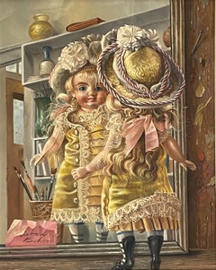 "Doll in Mirror," Aaron Bohrod, Trompe L'oeil Still Life, WPA Wisconsin Artist