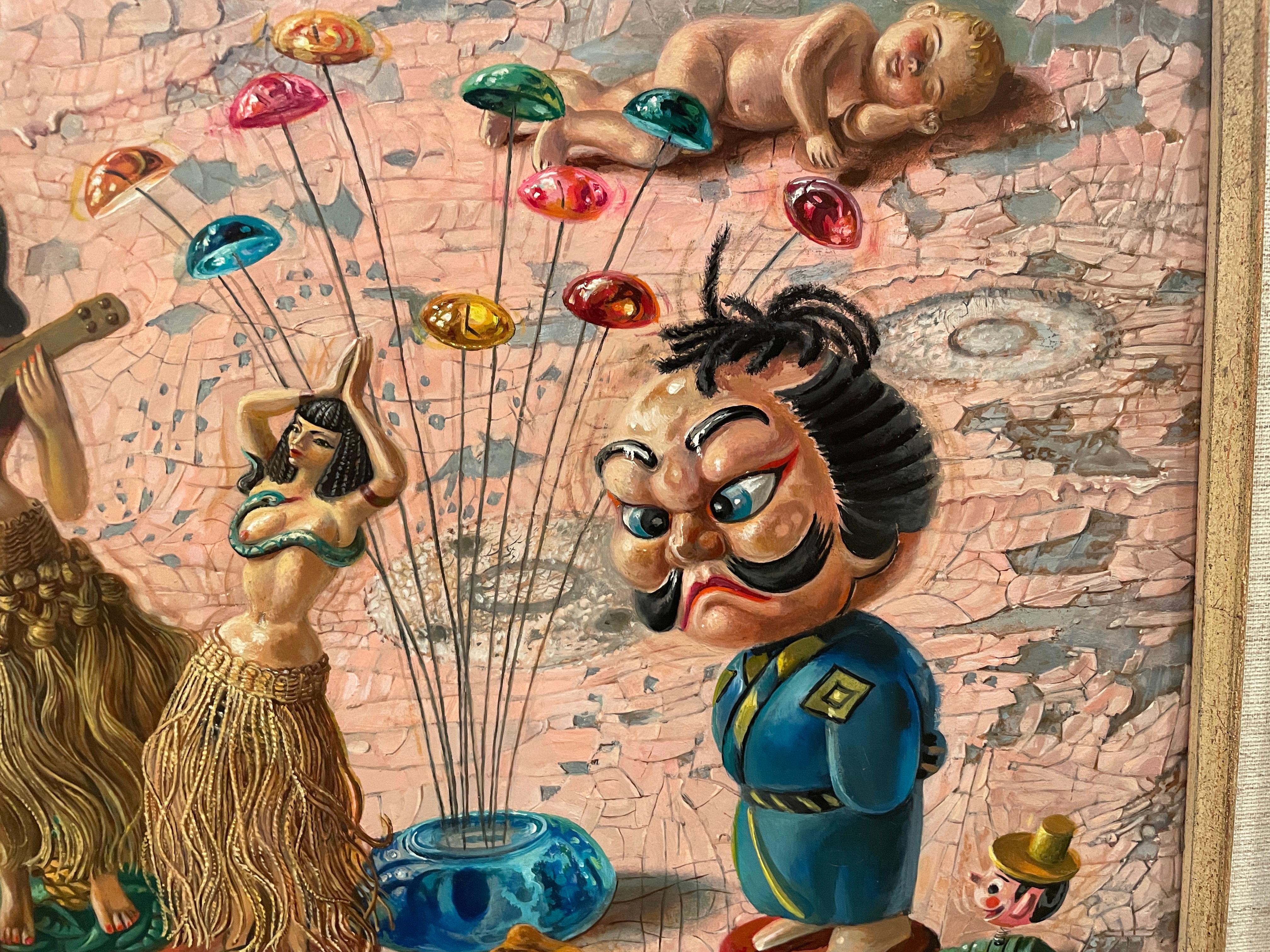 „Nodders“ Aaron Bohrod, Pun Humor, magischer Realismus, Surrealismus, Träumen im Angebot 3