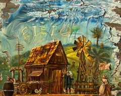 "Old McDonald's Farm" Aaron Bohrod, Pun Humor, Magic Realism, Midwestern Rural
