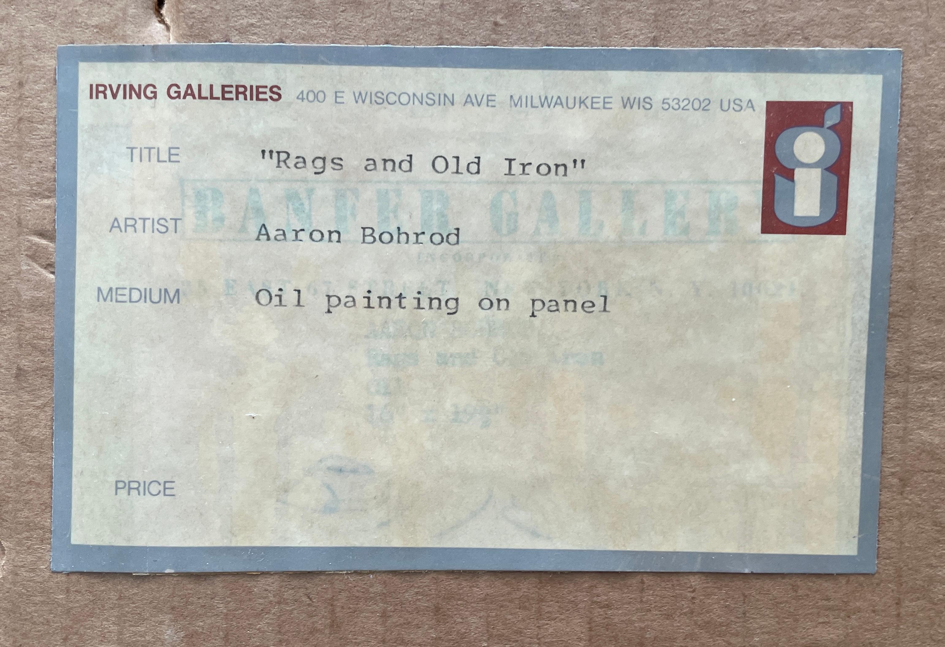 Rags and Old Iron oil painting by Aaron Bohrod For Sale 4