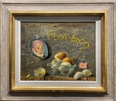 "The Egg and I" Aaron Bohrod, Pun Humor, Yiddish Joke, Realism