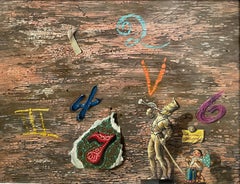 "The Magnificent Seven" Aaron Bohrod, Pun Humor, Magic Realism, Numbers, Text